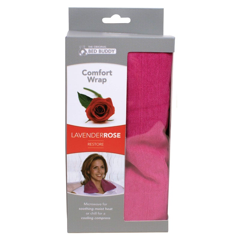 Bed Buddy Heated Aromatherapy Neck Wrap, Lavender & Rose Scented - Microwavable Hot & Cold Therapy for Sore Muscles, Stress Relief, and Relaxation - Soft Plush Fabric with Lavender and Rose - Image 4